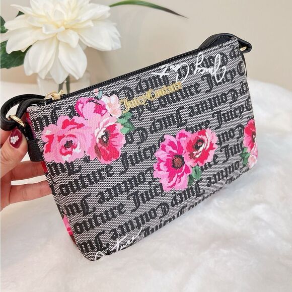 NWT Juicy Couture‎ crossbody bag with floral print - Picture 3 of 4